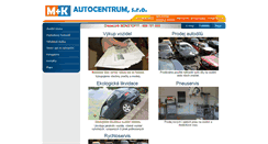 Desktop Screenshot of mkautocentrum.cz